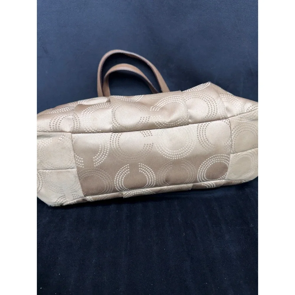 Coach Madison Signature Collection Dotted OP Maggie Taupe Y2K Hobo Slouch 2010